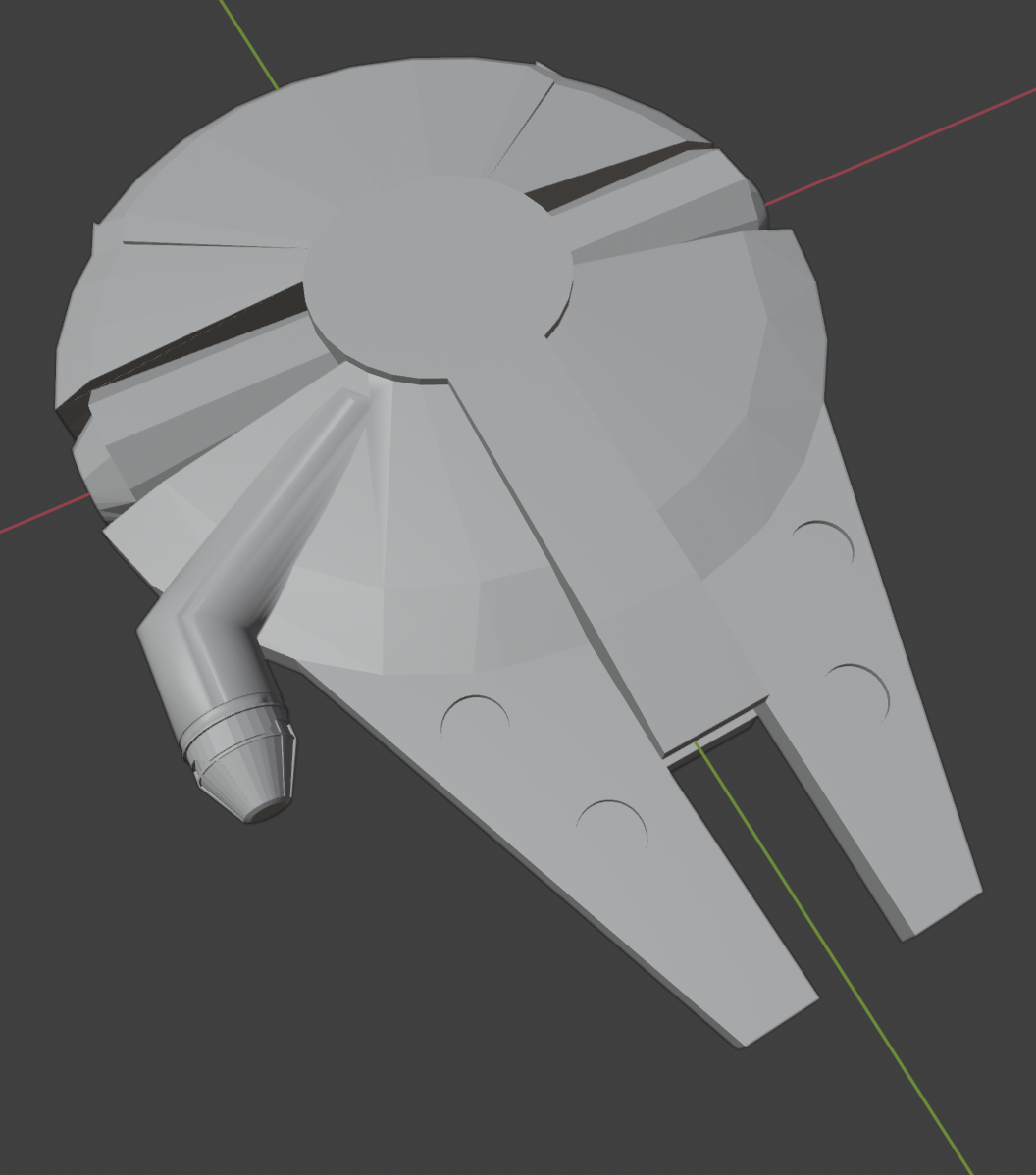 Millennium Falcon in Blender